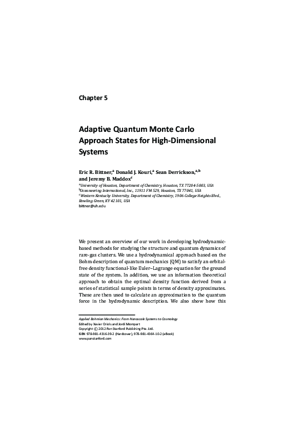 (PDF) Adaptive Quantum Monte Carlo Approach States for High-Dimensional ...