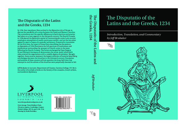 (PDF) The Disputatio of the Latins and the Greeks 1234: Introduction ...