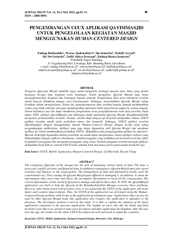 (PDF) Pengembangan Ui/Ux Aplikasi Qayim Masjid Untuk Pengelolaan ...