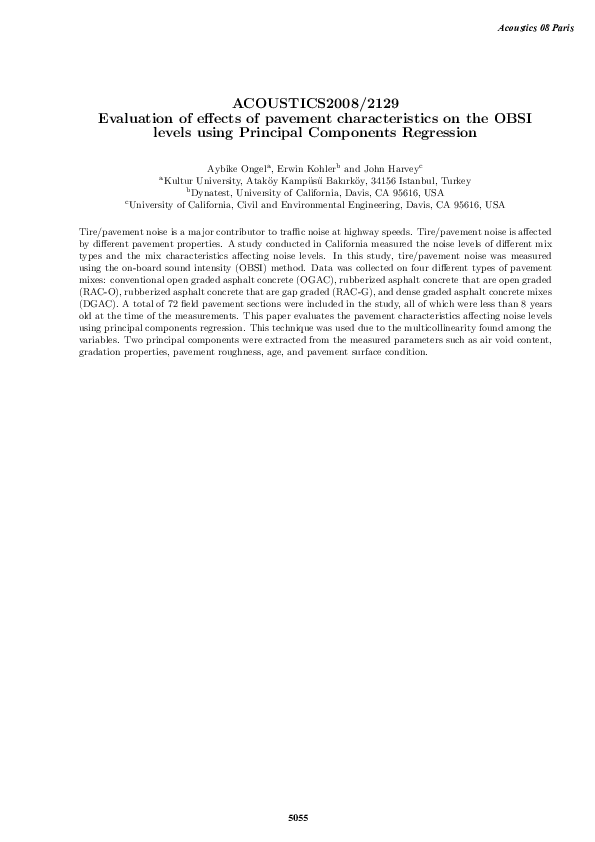 (PDF) Evaluation of effects of pavement characteristics on the OBSI ...