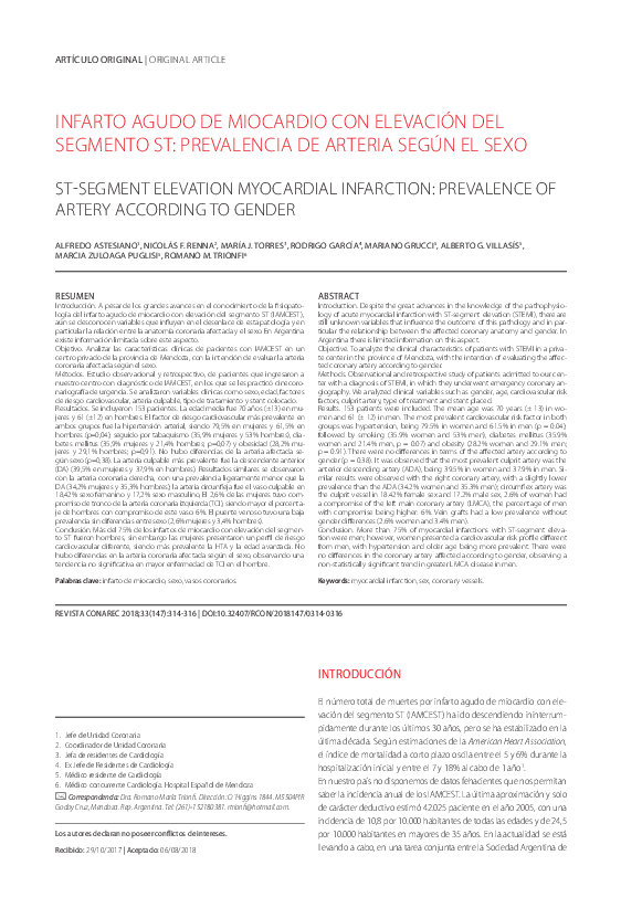 (PDF) Infarto agudo de miocardio con elevación del segmento ST ...