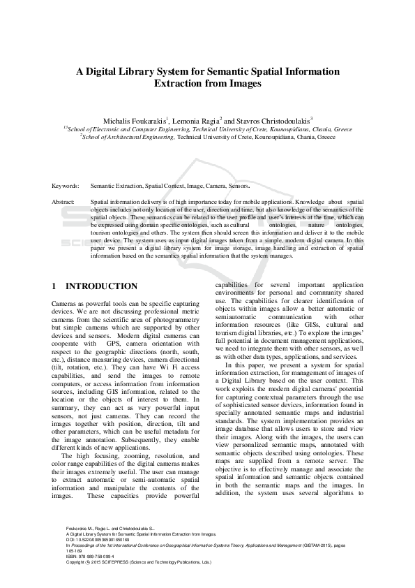 (PDF) A Digital Library System for Semantic Spatial Information ...