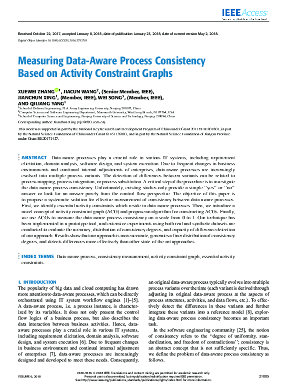 (PDF) Measuring Data-Aware Process Consistency Based on Activity ...