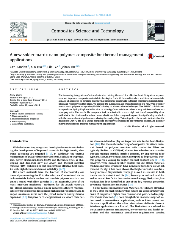 (PDF) A new solder matrix nano polymer composite for thermal management ...