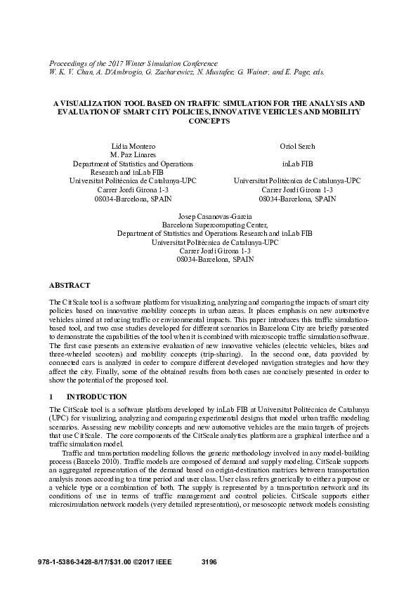 (PDF) A visualization tool based on traffic simulation for the analysis ...