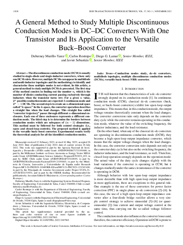 (PDF) A General Method to Study Multiple Discontinuous Conduction Modes ...
