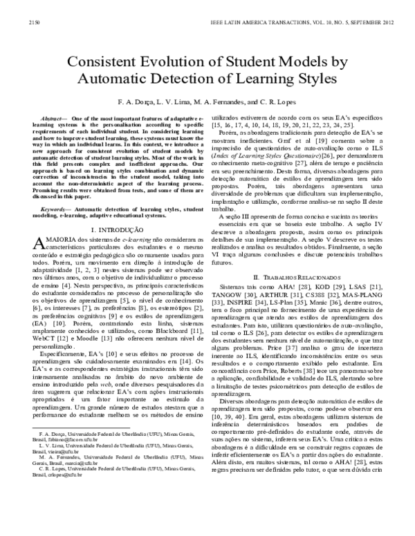 (PDF) Consistent Evolution of Student Models by Automatic Detection of ...