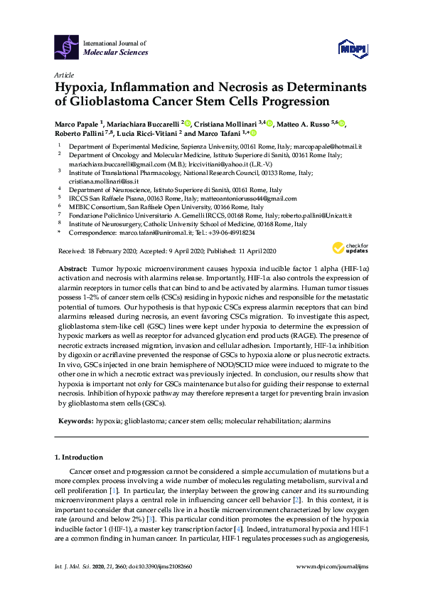 (PDF) Hypoxia, Inflammation and Necrosis as Determinants of ...