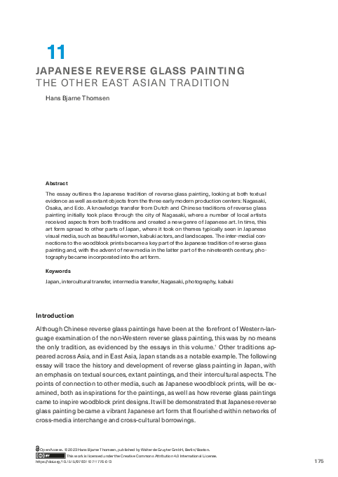 PDF) JAPANESE REVERSE GLASS PAINTING: THE OTHER EAST ASIAN