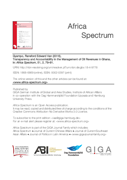 (PDF) Transparency and Accountability in the Management of Oil Revenues ...