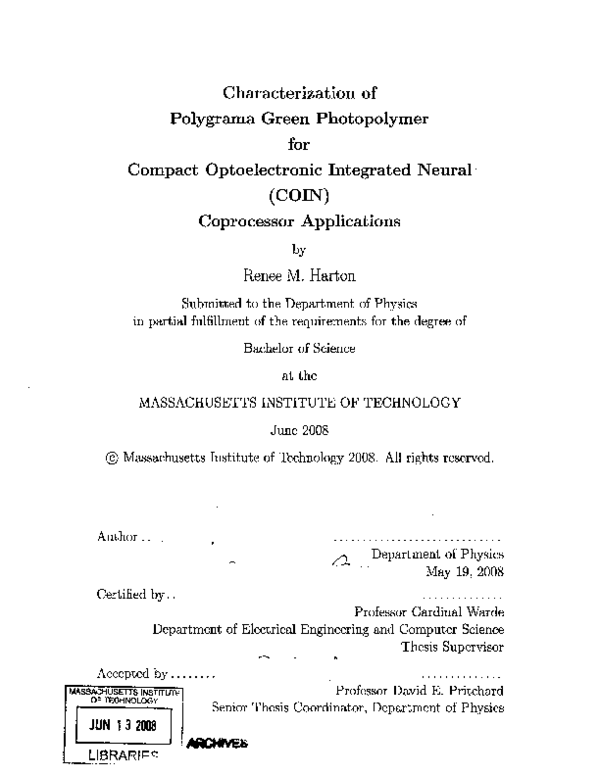 (PDF) Compact Optoelectronic Integrated Neural (COIN) Coprocessor ...