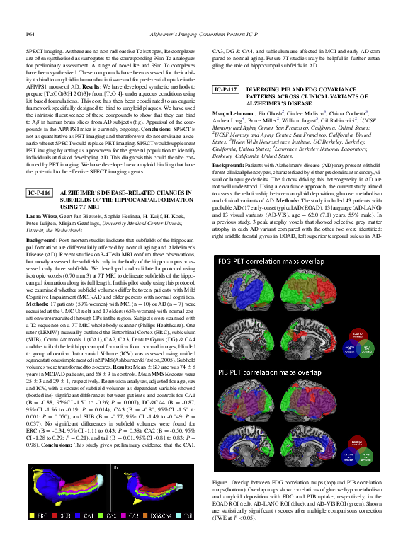 (PDF) Diverging PIB and FDG covariance patterns across clinical ...