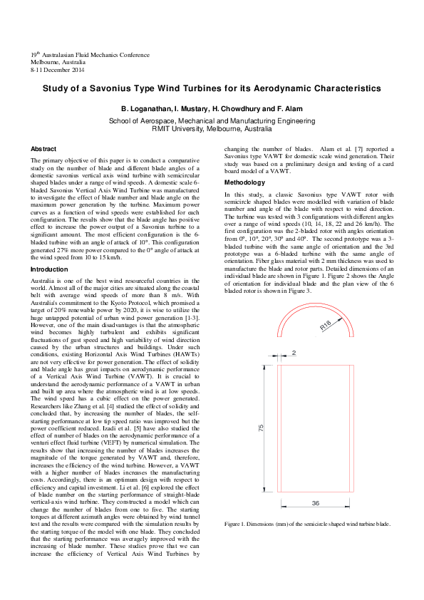 (PDF) Study of a Savonius Type Wind Turbines for its Aerodynamic ...