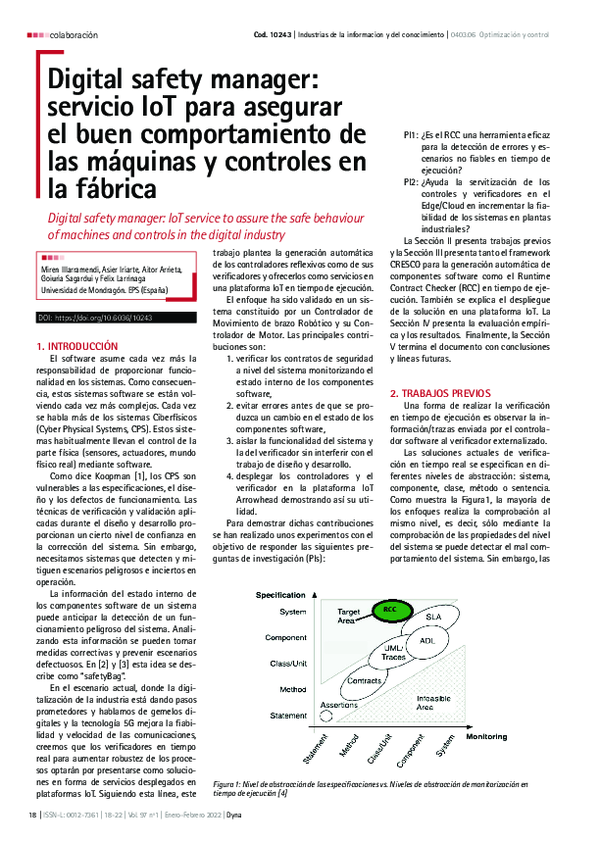 (PDF) Digital Safety Manager: Iot Service to Assure the Safe Behaviour ...