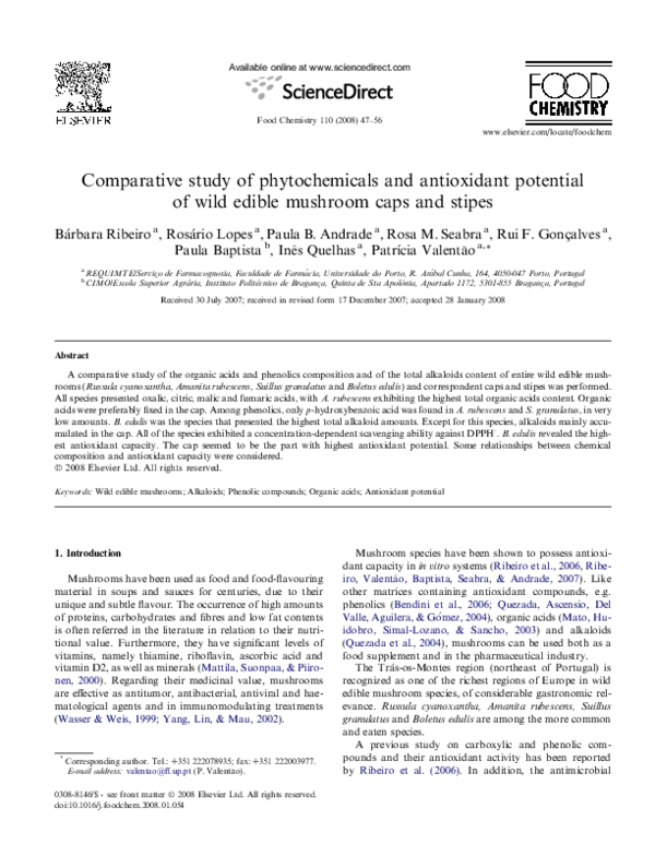(PDF) Comparative study of phytochemicals and antioxidant potential of ...