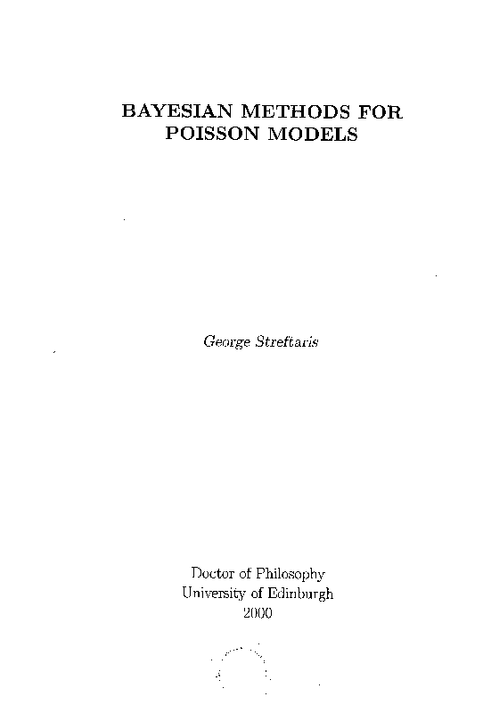 (PDF) Bayesian methods for Poisson models