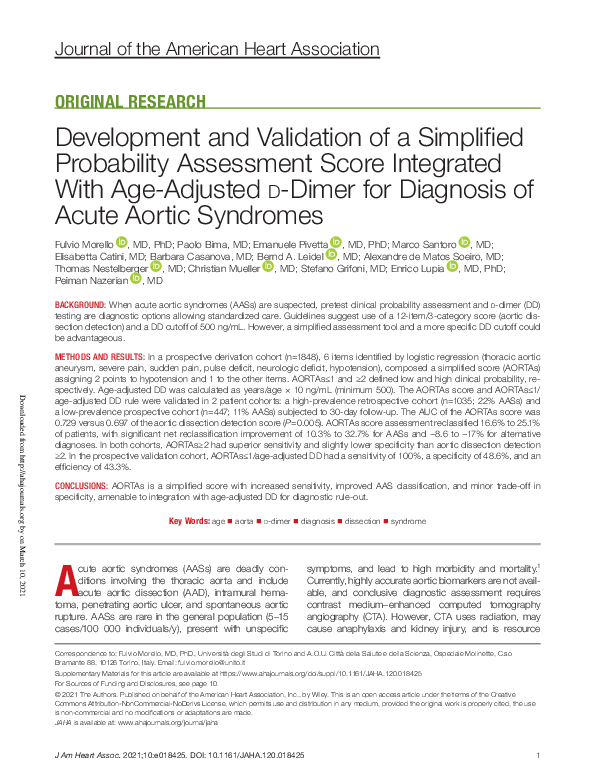 (PDF) Development and Validation of a Simplified Probability Assessment ...