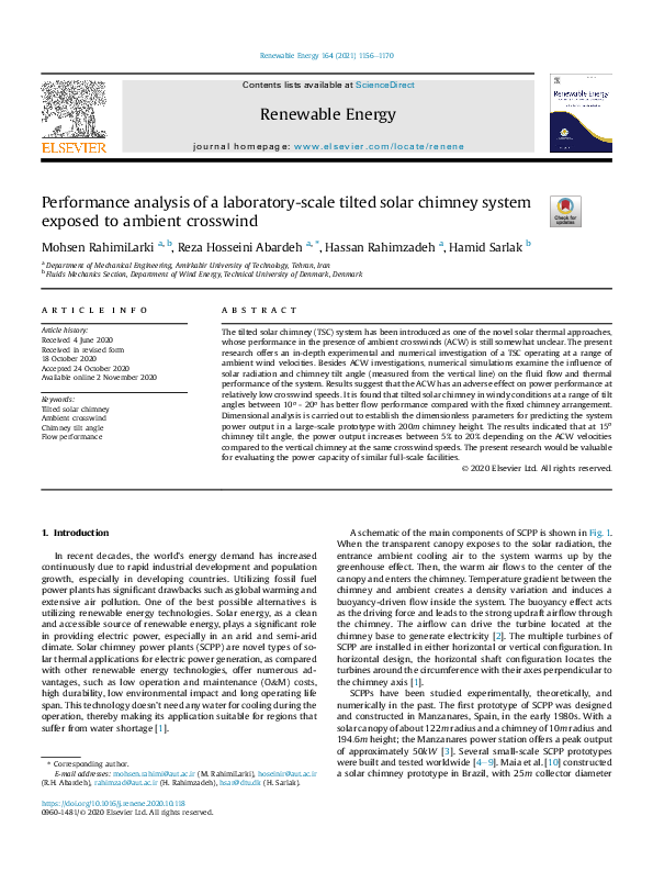 (PDF) Performance analysis of a laboratory-scale tilted solar chimney ...