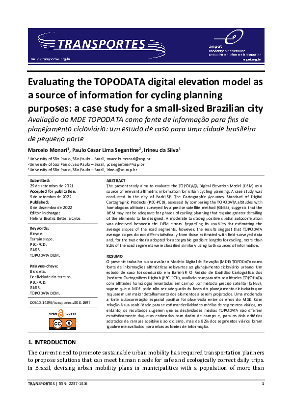 (PDF) Evaluating the TOPODATA digital elevation model as a source of ...