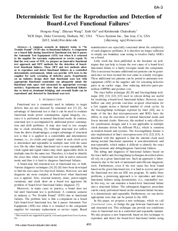 (PDF) Deterministic test for the reproduction and detection of board ...