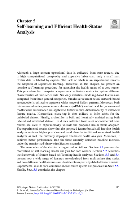 (PDF) Self-learning and Efficient Health-Status Analysis