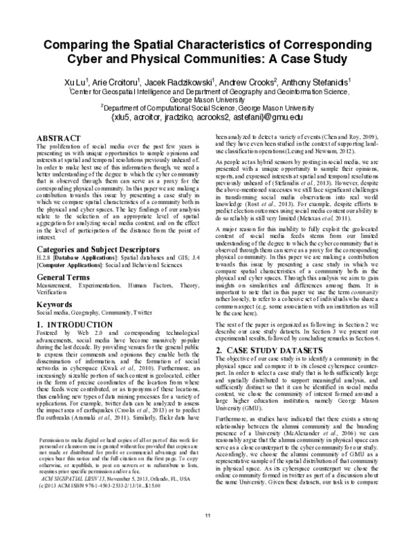(PDF) Comparing the spatial characteristics of corresponding cyber and ...