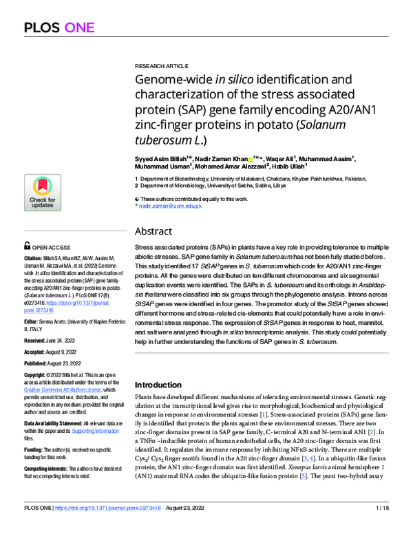 (PDF) Genome-wide in silico identification and characterization of the ...