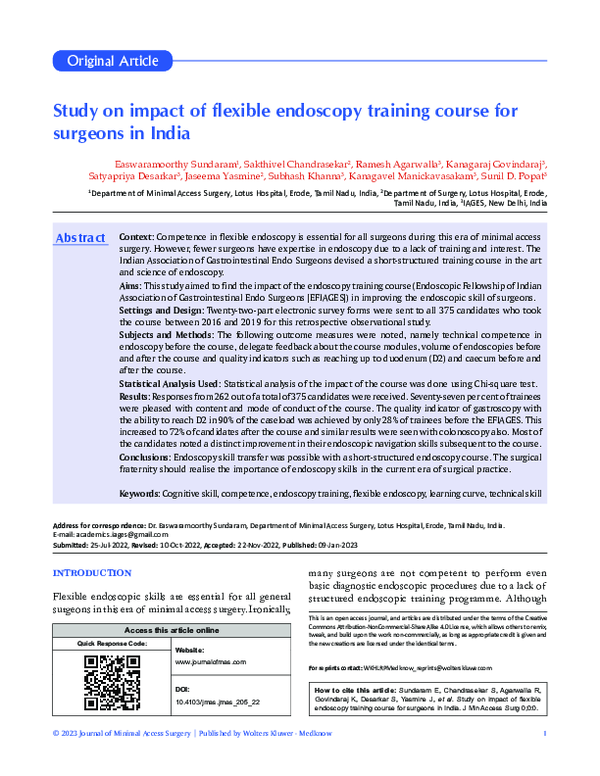 (PDF) Robotic surgery beginning of a new era in surgery