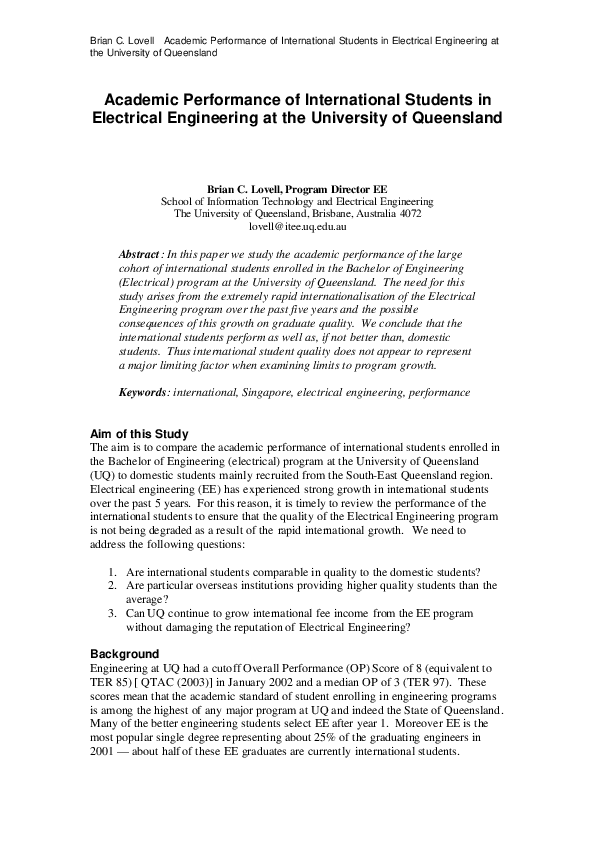 (PDF) Academic Performance of International Students in Electrical ...