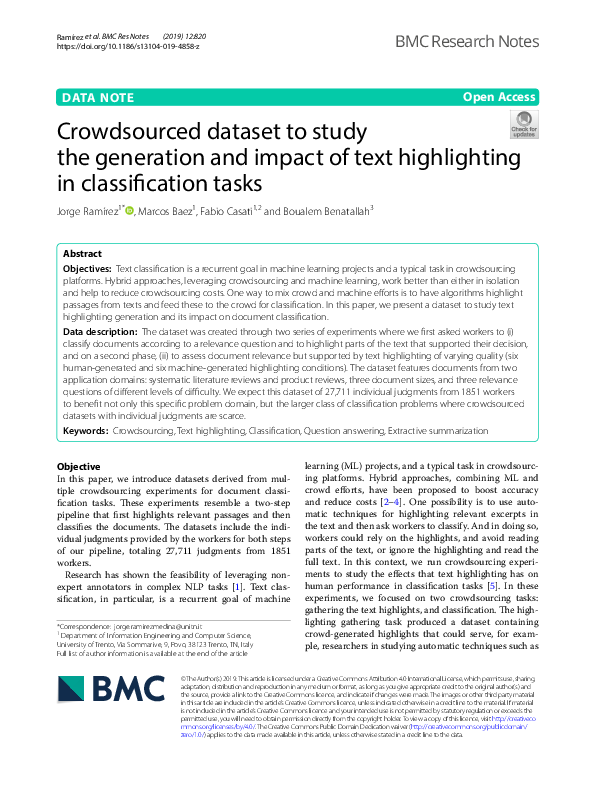 (PDF) Crowdsourced dataset to study the generation and impact of text ...
