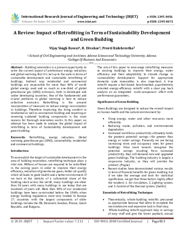 (PDF) A Review: Impact of Retrofitting in Term of Sustainability ...