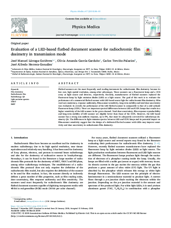 (PDF) Evaluation of a LED-based flatbed document scanner for ...