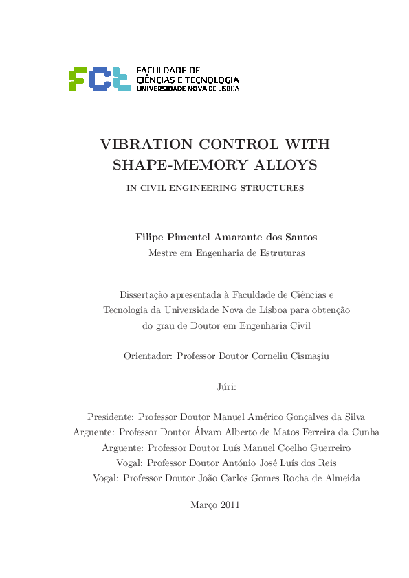 (PDF) Vibration control with shape-memory alloys in civil engineering ...
