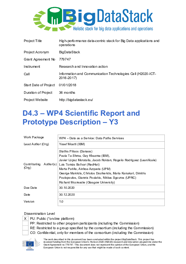 (PDF) D4.3 – WP4 Scientific Report and Prototype Description – Y3 ...