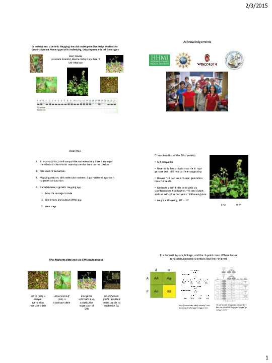 (PDF) GameteMaker: A Genetic Mapping Simulation Program That Helps ...