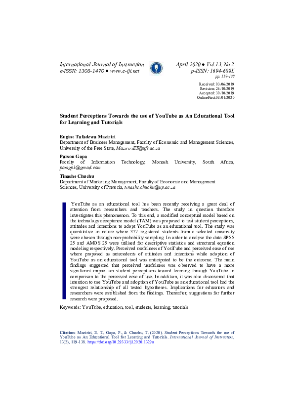 (PDF) International Journal of Instruction