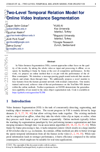 (PDF) Two-Level Temporal Relation Model for Online Video Instance ...
