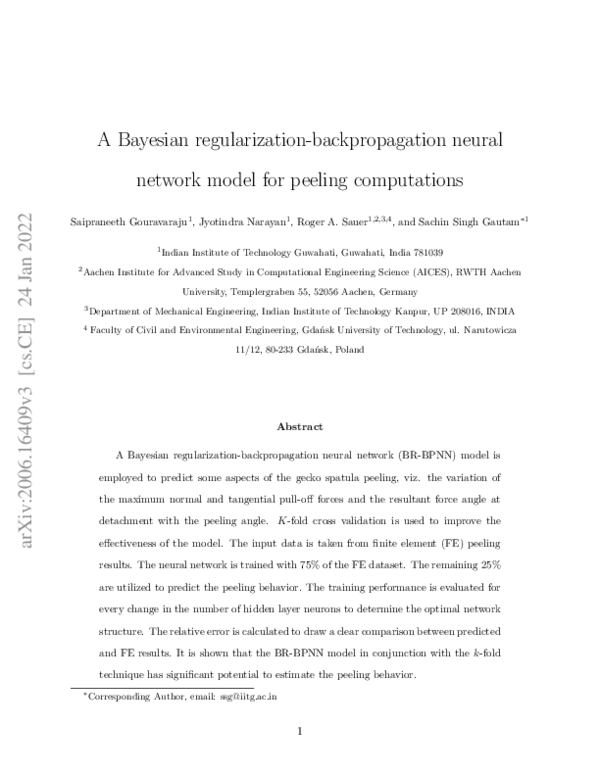 (PDF) A Bayesian regularization-backpropagation neural network model ...