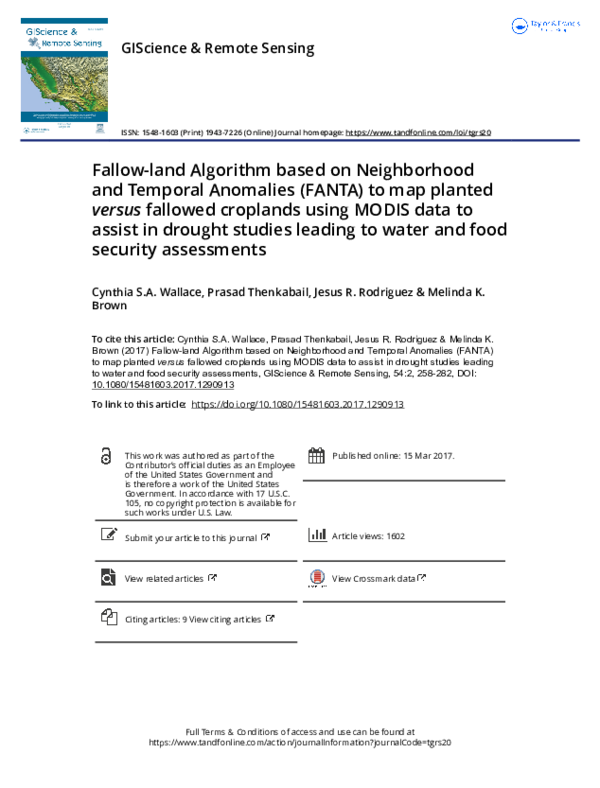 (PDF) Fallow-land Algorithm based on Neighborhood and Temporal ...