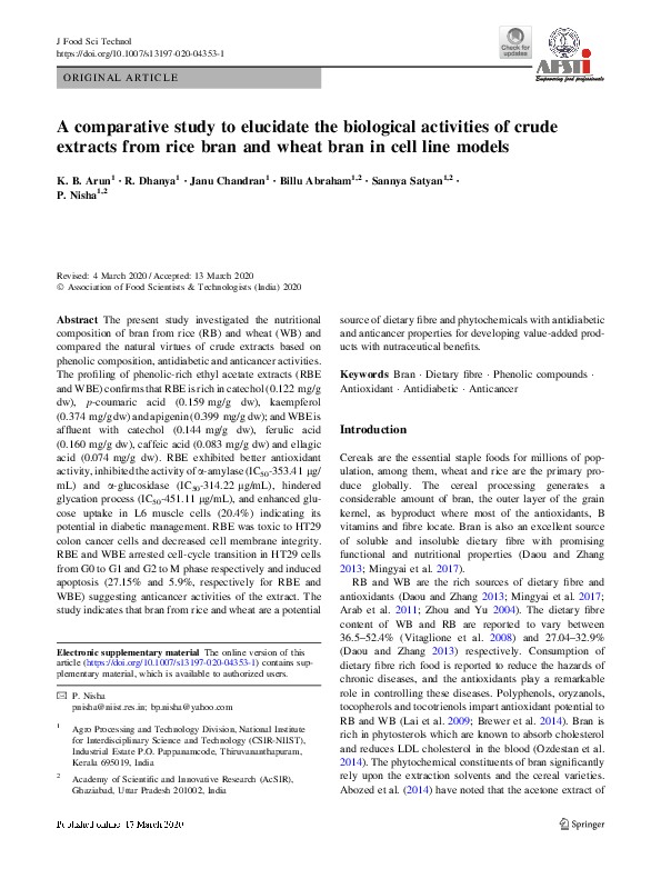 (PDF) A comparative study to elucidate the biological activities of ...