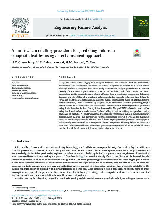 (PDF) A multiscale modelling procedure for predicting failure in ...