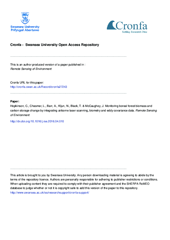 (PDF) Monitoring boreal forest biomass and carbon storage change by ...