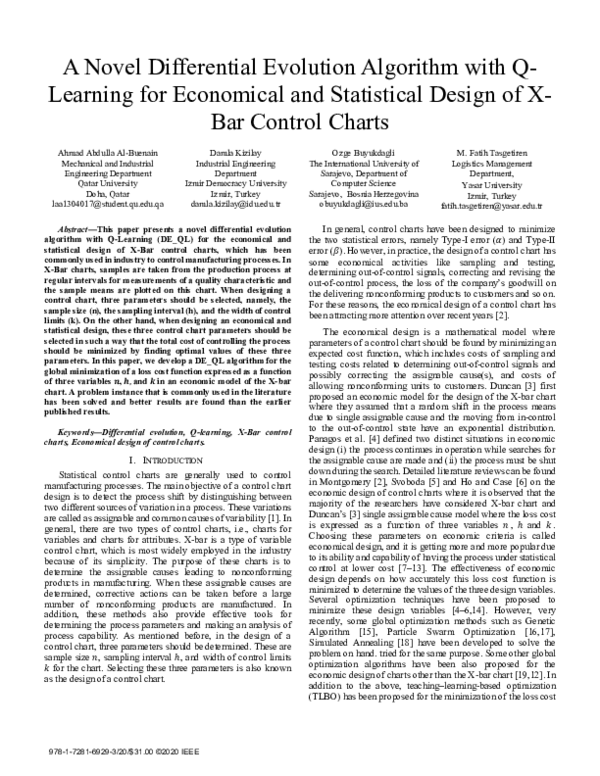 (PDF) A Novel Differential Evolution Algorithm with Q-Learning for ...