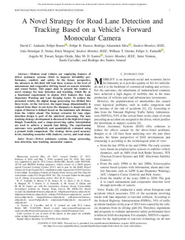 (PDF) A Novel Strategy for Road Lane Detection and Tracking Based on a ...
