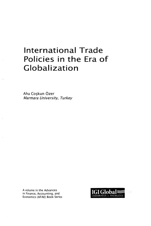 (PDF) International Trade Policies in the Era of Globalization