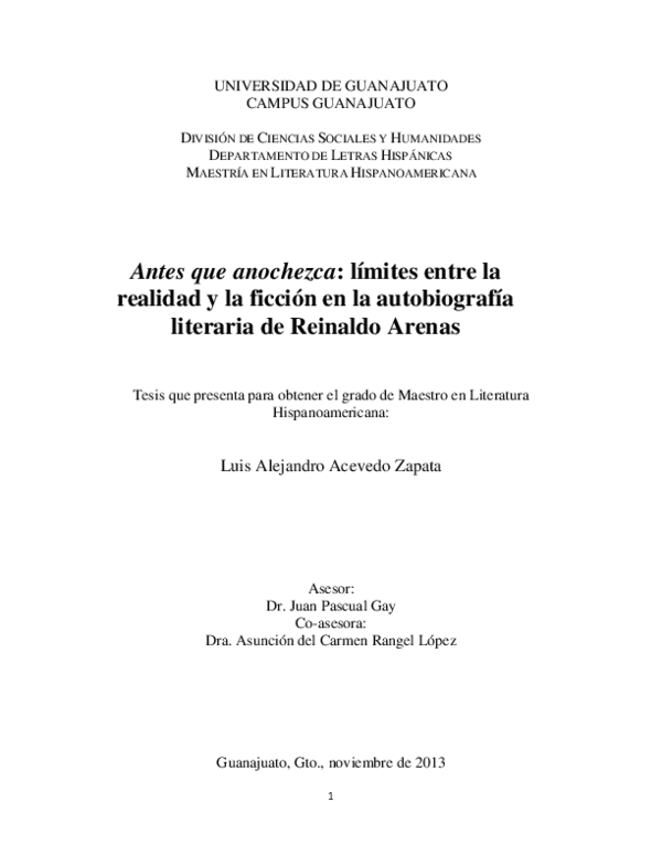 Antes Que Anochezca (Andanzas) (Spanish Edition