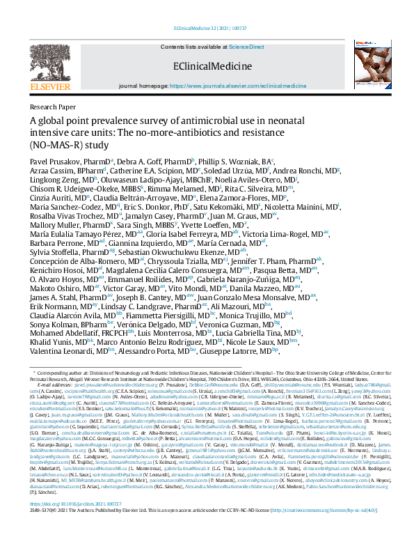 (PDF) A global point prevalence survey of antimicrobial use in neonatal ...