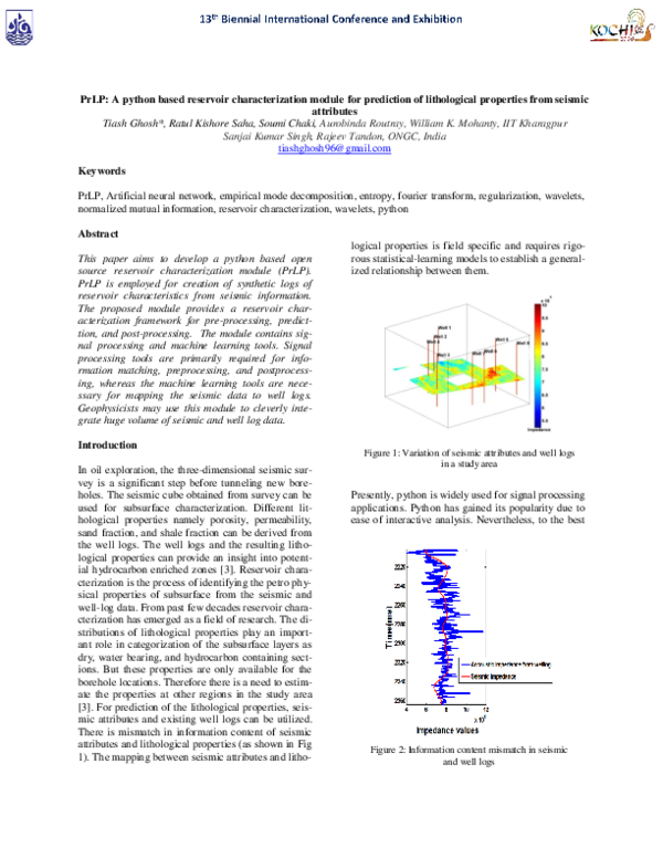 (PDF) PrLP: A python based reservoir characterization module for ...
