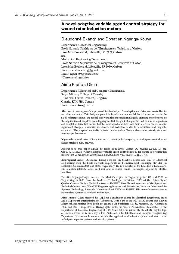 (PDF) A novel adaptive variable speed control strategy for wound rotor ...