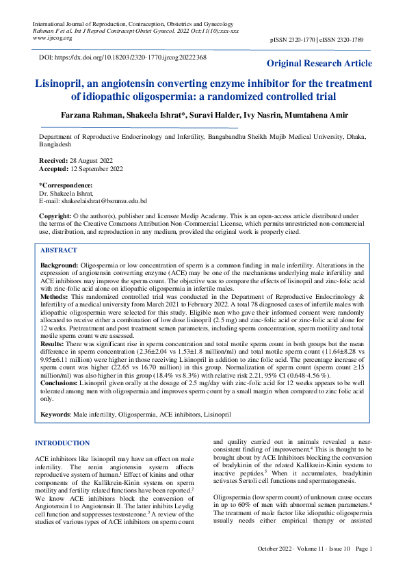 (PDF) Lisinopril, an angiotensin converting enzyme inhibitor for the ...